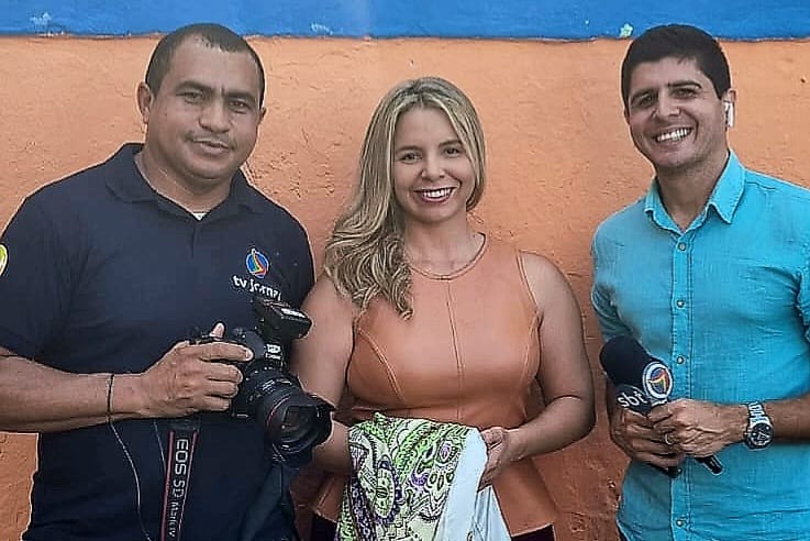 Bastidores da entrevista de hoje